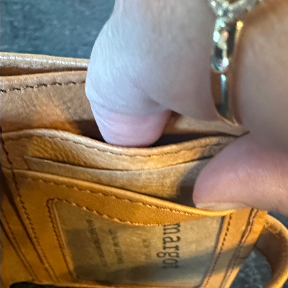 Margot Tan Leather Card Holder - Picture 8 of 14